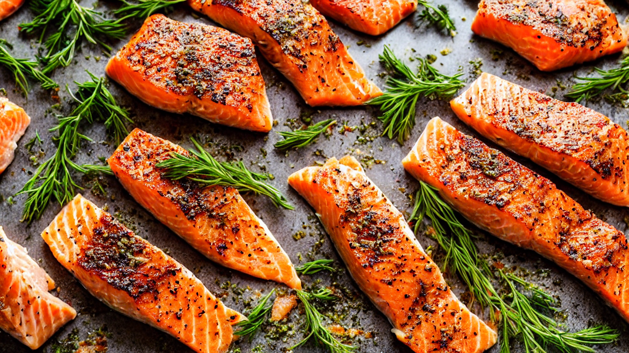 First, let's prep the salmon. Pat the salmon fillets dry with paper towels – thi