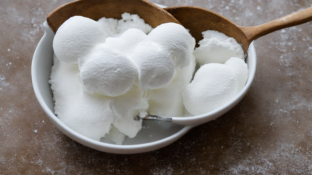 Gently fold in the sugar and cornstarch with a rubber spatula using slow, sweepi