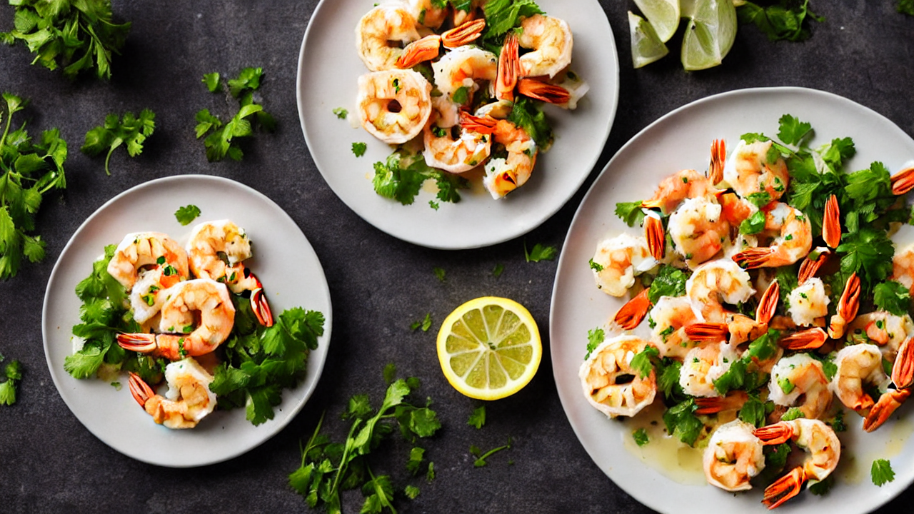 Plate the shrimp in a warm bowl, spoon sauce over, and add a sprinkle of parsley