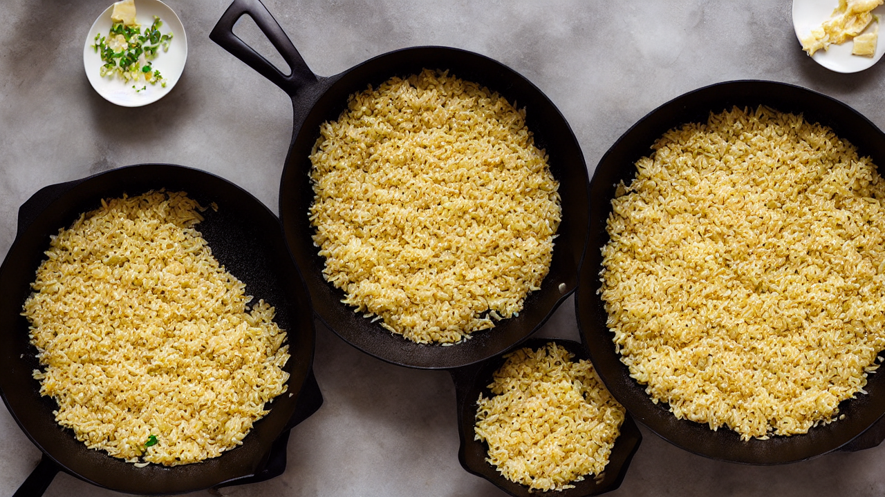 Toast the rice in butter until slightly golden, then deglaze with white wine to 