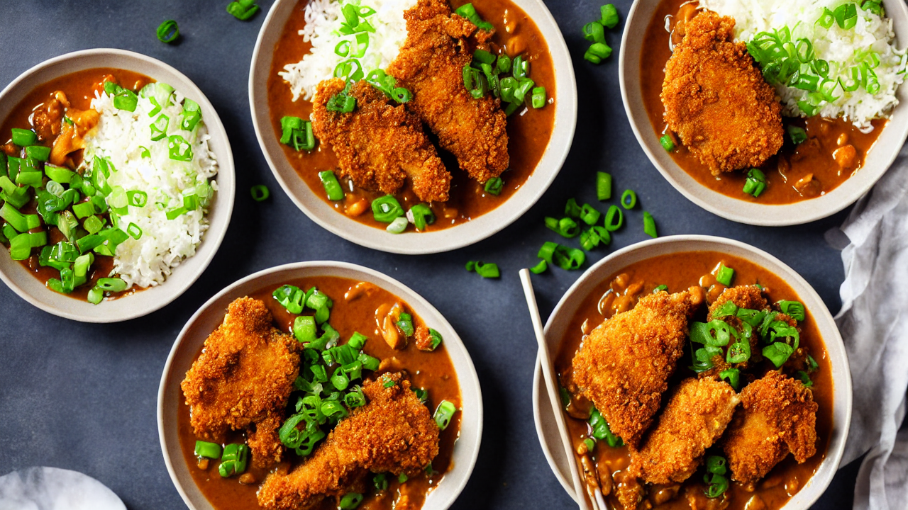 Garnish with green onions and sesame seeds for a fresh finish. Serve hot with ri