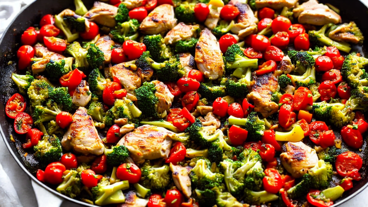 Pour in lemon juice and broth, then stir to coat. Let it simmer until the chicke