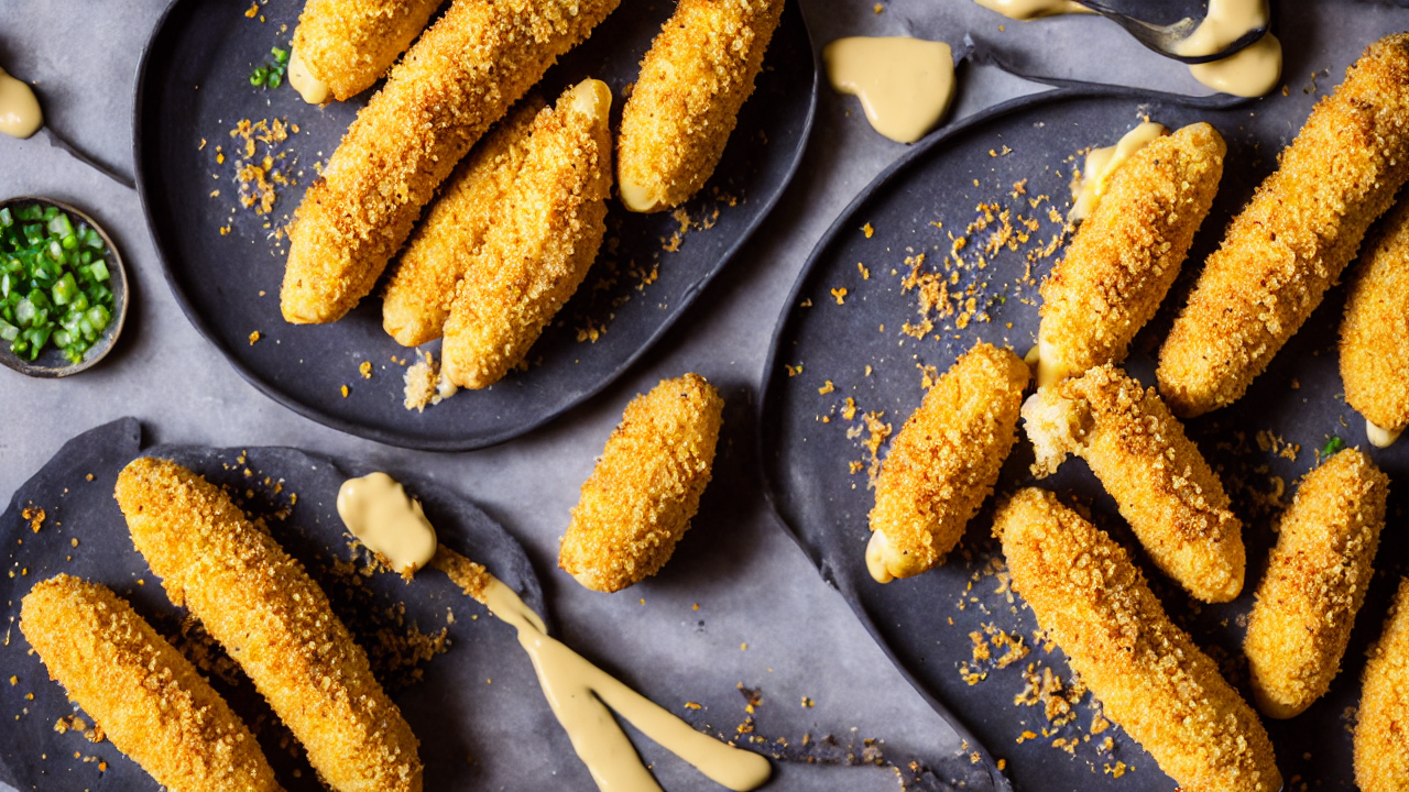 Heat oil in a deep fryer or pan. Dip corn dogs in cheese sauce, then coat with b