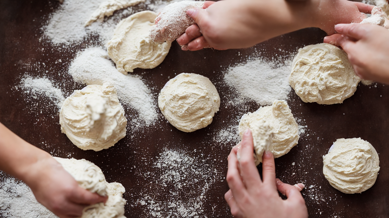 Mix the dry ingredients first, then slowly add warm water. Watch the dough come 