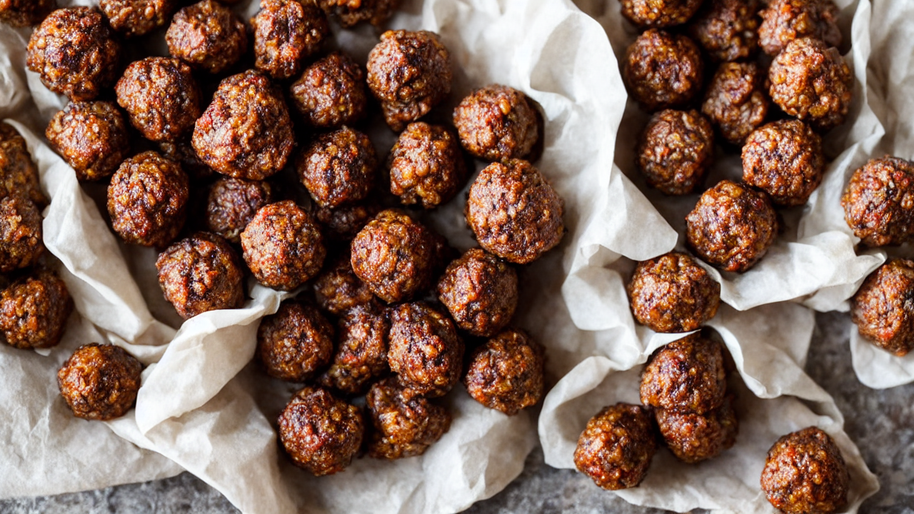 Divide the beef into 2-ounce balls. Do not overwork the meat! Just gently form l