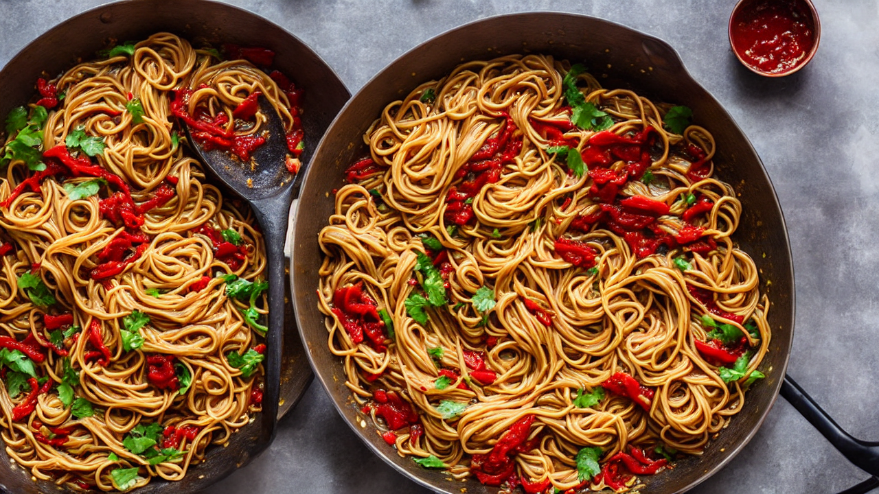 Toss everything together until the flavors meld. Add a splash of soy sauce for e